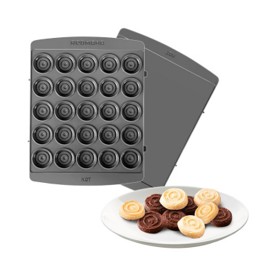 фото, Панель "Шашки" для мультипекаря REDMOND (форма для выпечки печенья и пряников) RAMB-143
